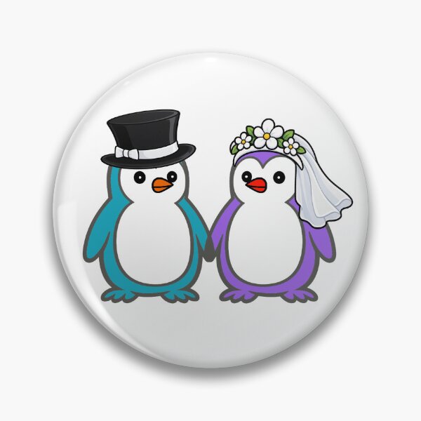 Item preview, Pippo Wedding – Bride & Groom Penguins Set 9 designed and sold by Pippo-Penguin.
