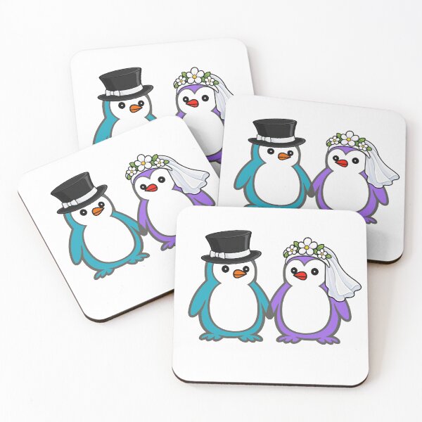 Item preview, Pippo Wedding – Bride & Groom Penguins Set 9 designed and sold by Pippo-Penguin.
