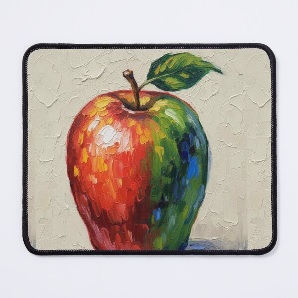 Item preview, Apple Still Life: Impasto Palette Knife Oil Painting Art designed and sold by chihuahuashower.
