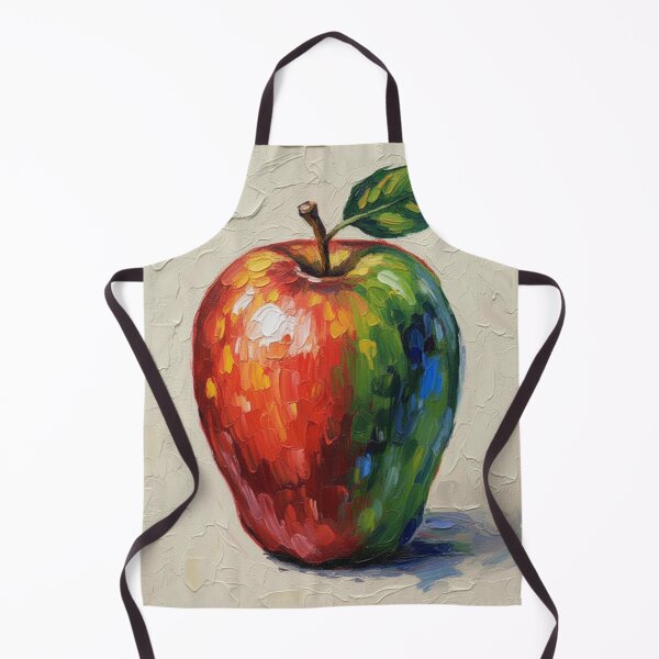 Item preview, Apple Still Life: Impasto Palette Knife Oil Painting Art designed and sold by chihuahuashower.