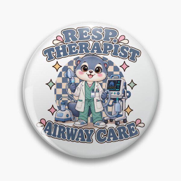Item preview, Cute Animal Respiratory Therapist Airway care Ventilator Checkered Design, Medical RT Gift designed and sold by ClinicalHubs.