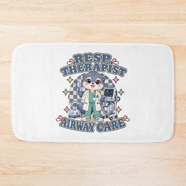 Item preview, Cute Animal Respiratory Therapist Airway care Ventilator Checkered Design, Medical RT Gift designed and sold by ClinicalHubs.