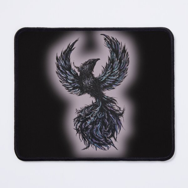 Item preview, Mystical Black Phoenix Rising Gothic Art designed and sold by ArtistsAtticWI.