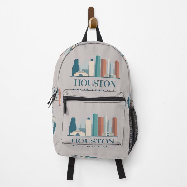Item preview, Houston Skyline Silhouette Design - Retro Gift for Travel Lover designed and sold by MoonSkyArt.