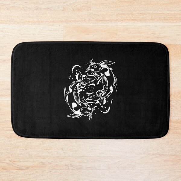Item preview, White Japanese Koi Yin Yang Design designed and sold by pattern-archive.