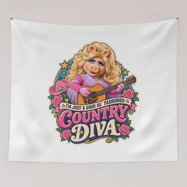 Item preview, Country Diva Retro Western Sticker designed and sold by AltRealityMedia.