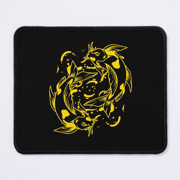 Item preview, Gold Japanese Koi Yin Yang Design designed and sold by pattern-archive.