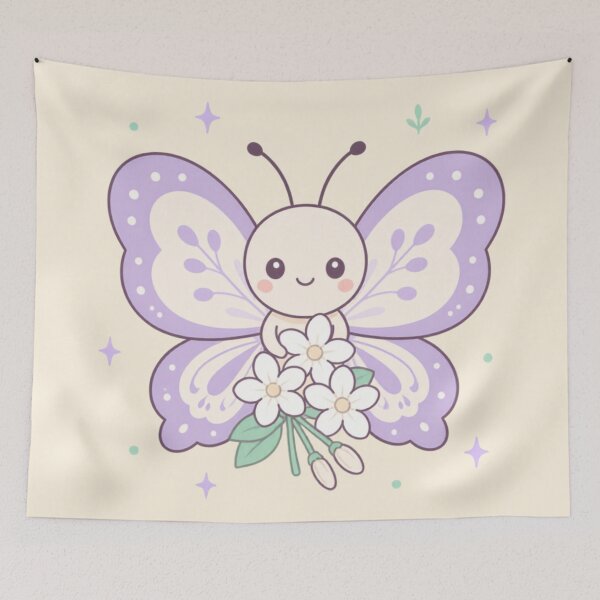 Item preview, Kindness Takes Flight – Cute Butterfly Vector designed and sold by CosmicQuietStudio.