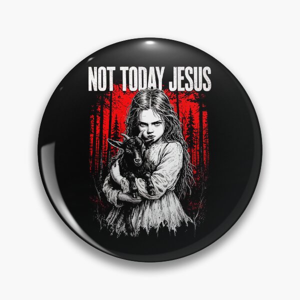 Item preview, Not Today Jesus Vintage Horror Gothic designed and sold by studio-ssaam.