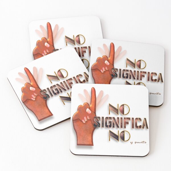 Item preview, No significa no (No means no -Spanish) designed and sold by Yamy Morrell Art and Design.