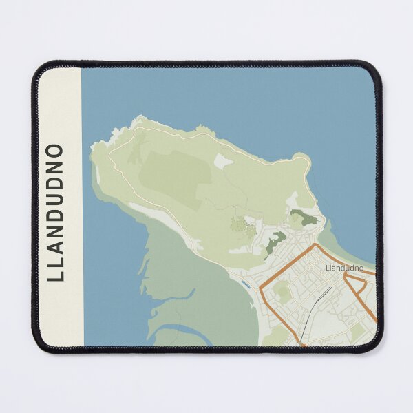 Item preview, Llandudno Map Poster - Topo Edge designed and sold by Patterned by Pixels.
