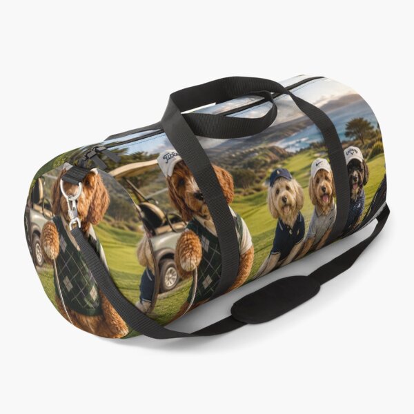 Item preview, Cockapoo Golf Team on Coastal Fairway designed and sold by Paul Thompson Photography.