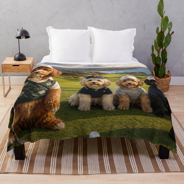 Item preview, Cockapoo Golf Team on Coastal Fairway designed and sold by Paul Thompson Photography.