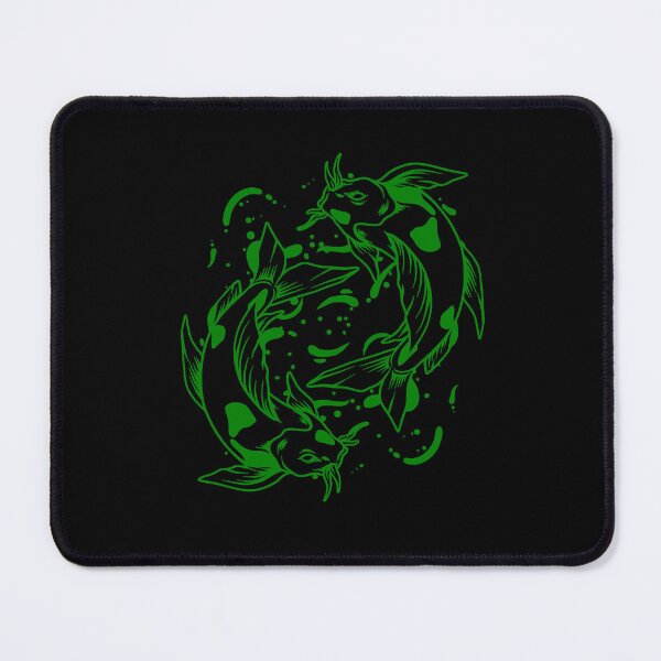 Item preview, Green Japanese Koi Yin Yang Design designed and sold by pattern-archive.
