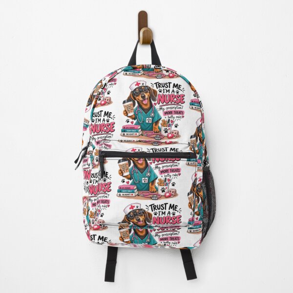 Item preview, Dachshund Nurse – More Treats designed and sold by FurryPrintLab-FurryPrintLabDesign.