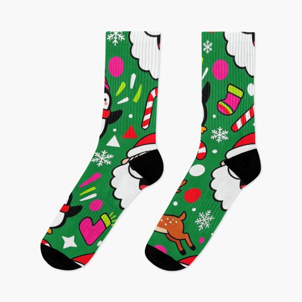 Item preview, Bold Bright Santa & Candy Cane Chaos designed and sold by PoloPrintsUK.