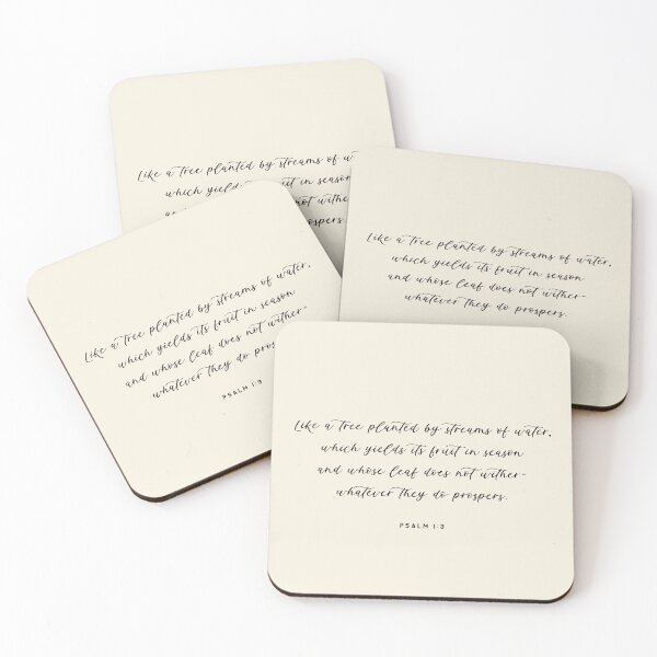 Item preview, Like a tree planted by streams quote designed and sold by Paigaam.
