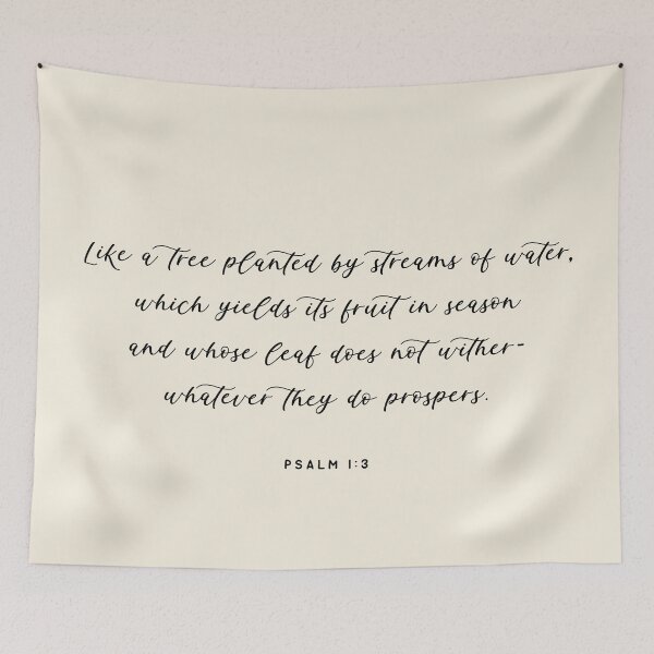 Item preview, Like a tree planted by streams quote designed and sold by Paigaam.