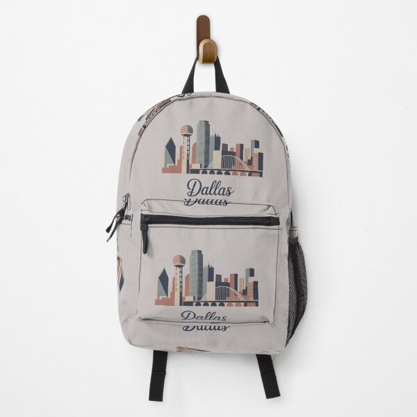 Item preview, Dallas Skyline Silhouette Design - Retro Gift for Travel Lover designed and sold by MoonSkyArt.