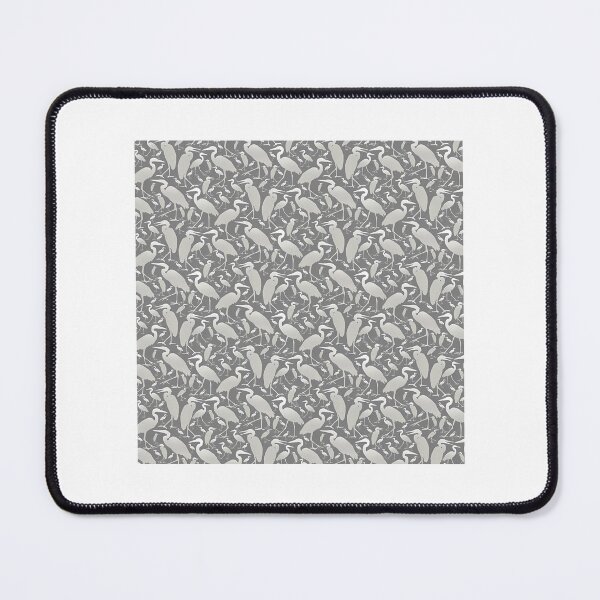 Item preview, Blue Heron Silver On Medium Grey Half-Drop Repeat 5748 designed and sold by kyla-leach.