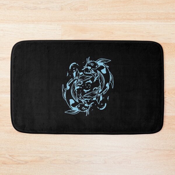 Item preview, Sky Blue Japanese Koi Yin Yang Design designed and sold by pattern-archive.
