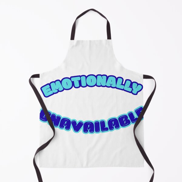 Item preview, Emotionally Unavailable Funny Blue Typography designed and sold by natys-shop.