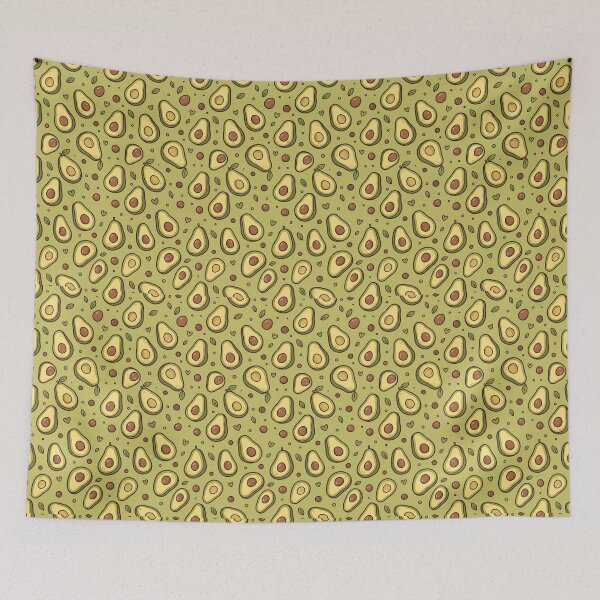 Item preview, Cute Avocado Halves Seamless Pastel Pattern designed and sold by StickVerse by Owais.
