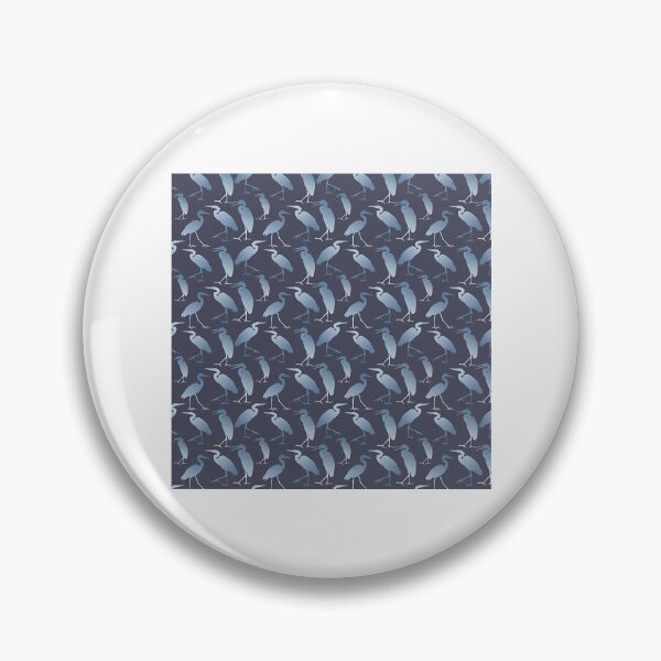 Item preview, Blue Heron Walking On Dark Grey Blue Repeat 5748 designed and sold by kyla-leach.