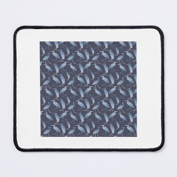 Item preview, Blue Heron Walking On Dark Grey Blue Repeat 5748 designed and sold by kyla-leach.