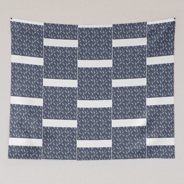 Item preview, Blue Heron Walking On Dark Grey Blue Repeat 5748 designed and sold by kyla-leach.