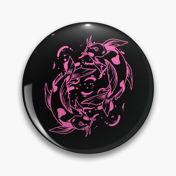 Item preview, Pink Japanese Koi Yin Yang Design designed and sold by pattern-archive.