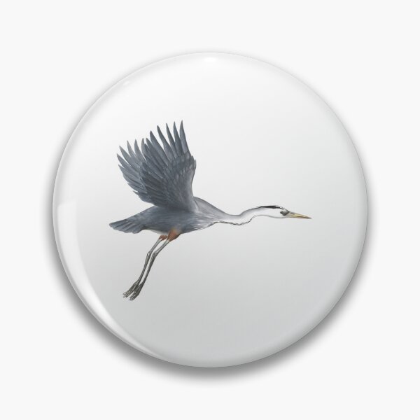 Item preview, Great Blue Heron Flying Bird Art designed and sold by kyla-leach.