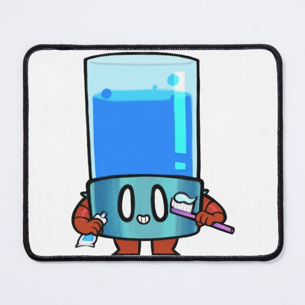 Item preview, Tank Guy Tooth Brush Cute Dental Hygiene Mascot Graphic designed and sold by Ohlainart.