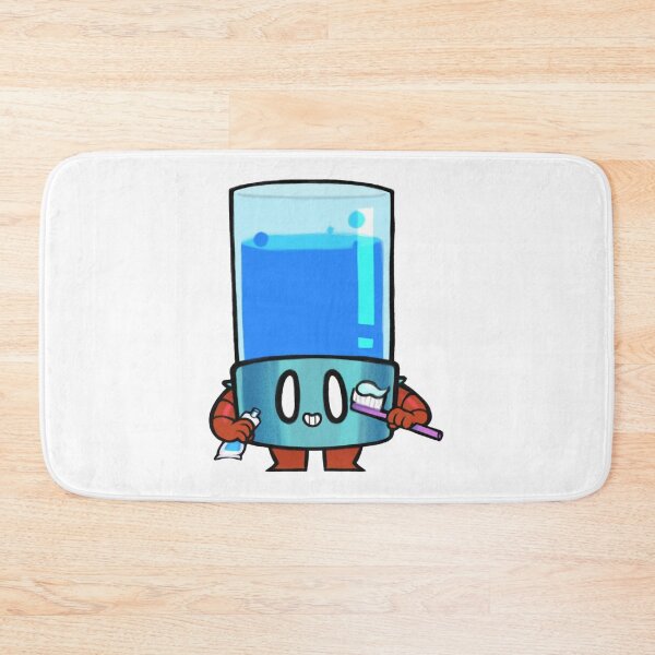 Item preview, Tank Guy Tooth Brush Cute Dental Hygiene Mascot Graphic designed and sold by Ohlainart.