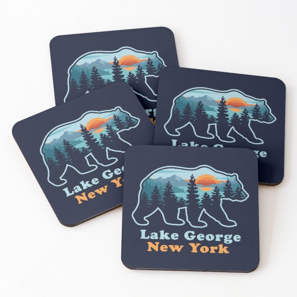 Item preview, Lake George New York Bear Silhouette  designed and sold by Milasneeze.