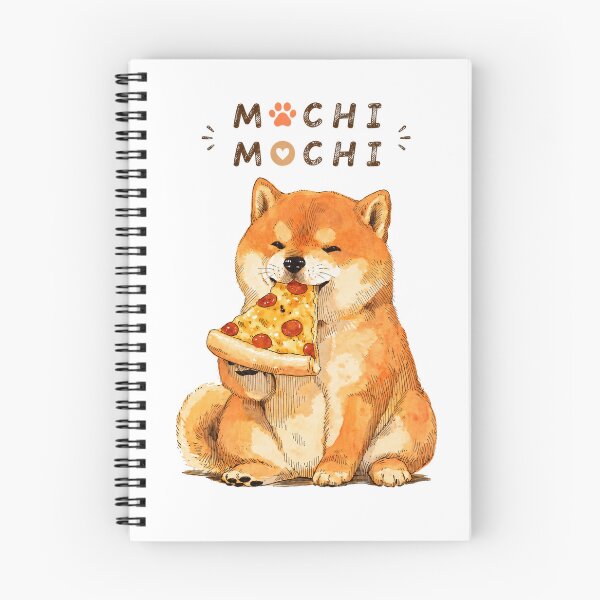 Item preview, Mochi Mochi Pizza Loving Shiba  designed and sold by INITIAL SHIBA.