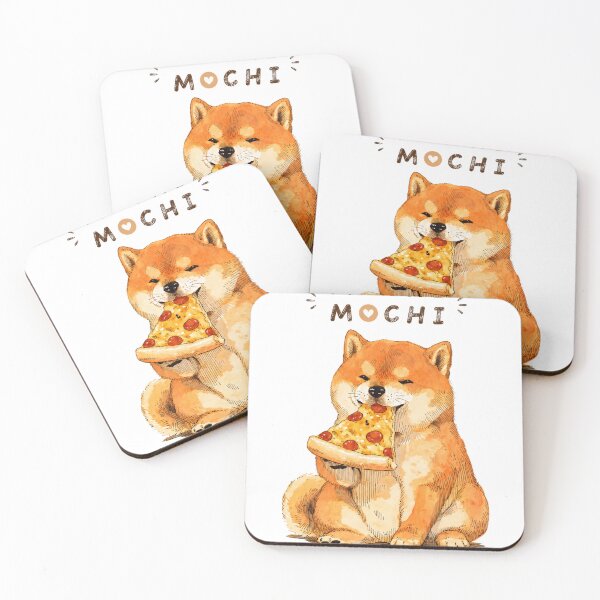Item preview, Mochi Mochi Pizza Loving Shiba  designed and sold by INITIAL SHIBA.