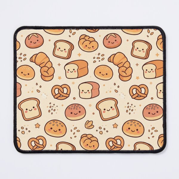 Item preview, Cute Bakery Bread Seamless Pastel Pattern designed and sold by StickVerse by Owais.