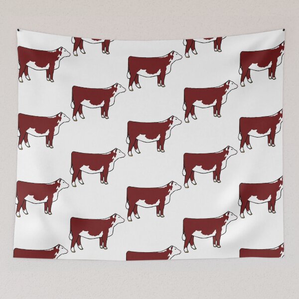 Item preview, Hereford Heifer Sticker (Color) designed and sold by lyric-olivares.