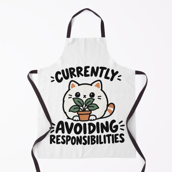 Item preview, Currently Avoiding Responsibilities Funny Cat designed and sold by MewMade.