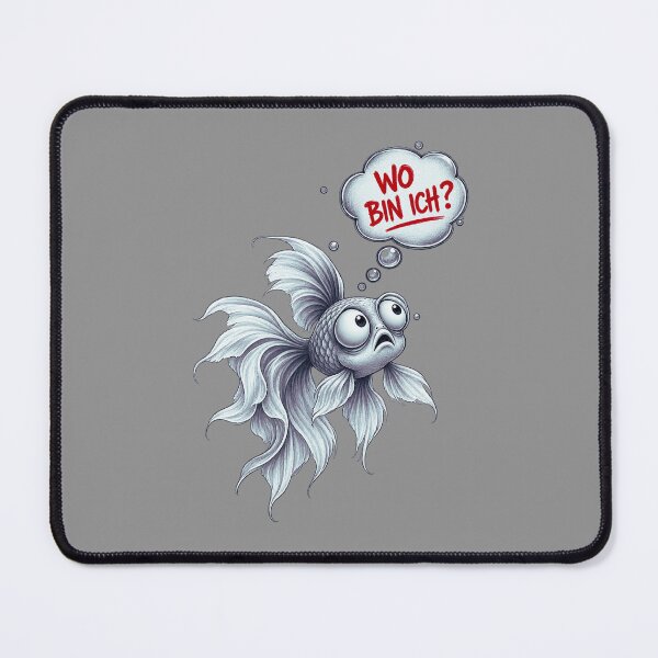 Item preview, WHERE AM I? – Confused Goldfish | German Humor designed and sold by UnglaublichGut.