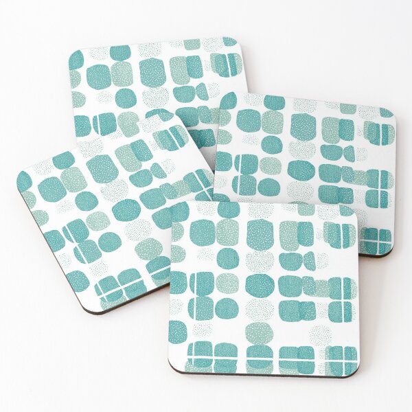 Item preview, Teal Mint Abstract Mid Century Modern Pattern designed and sold by CurrentPhase.