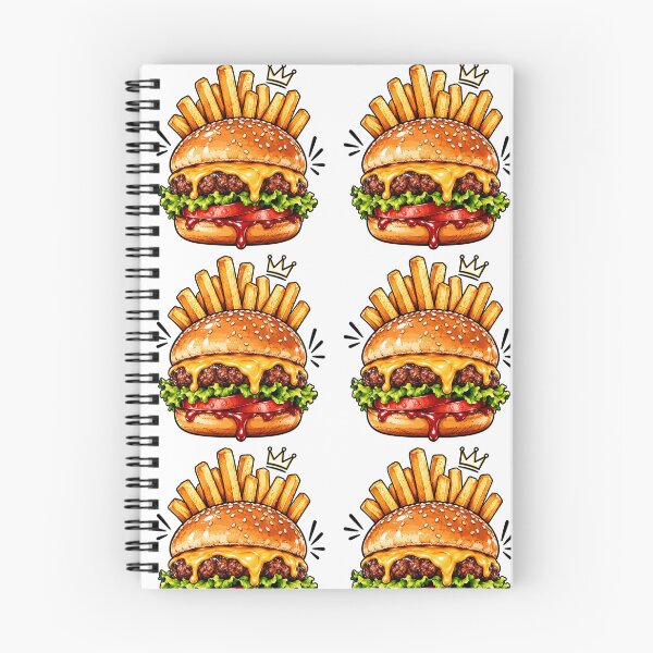 Item preview, Funny Burger and Fries Sticker Kawaii Fast Food Cartoon Cheeseburger Foodie Gift designed and sold by AstraDrip Studio.