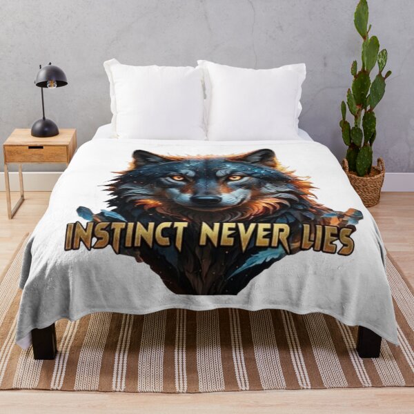 Item preview, WOLF - INSTINCT NEVER LIES designed and sold by The best online style shop.