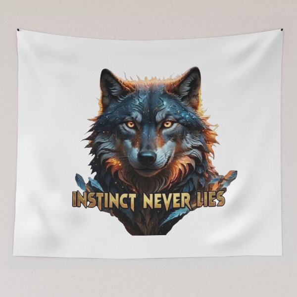 Item preview, WOLF - INSTINCT NEVER LIES designed and sold by The best online style shop.