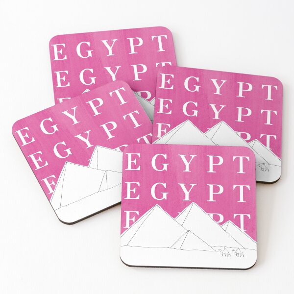 Item preview, Egypt pink minimalist Typograph poster designed and sold by dudaoliveira.art.