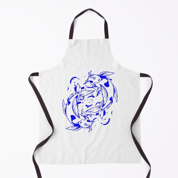 Item preview, Blue Japanese Koi Yin Yang Design designed and sold by pattern-archive.