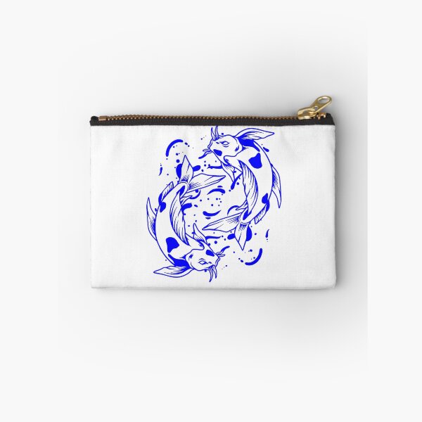 Item preview, Blue Japanese Koi Yin Yang Design designed and sold by pattern-archive.