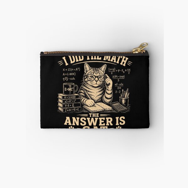 Item preview, I Did The Math, The answer Is Cat Funny Math Pun designed and sold by DuDuChben.