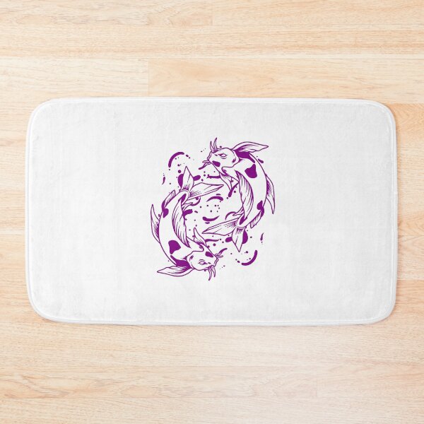 Item preview, Purple Japanese Koi Yin Yang Design designed and sold by pattern-archive.